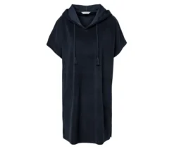 Frottee-Strandkleid, blau