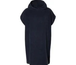 Frottee-Umzieh-Poncho, navy