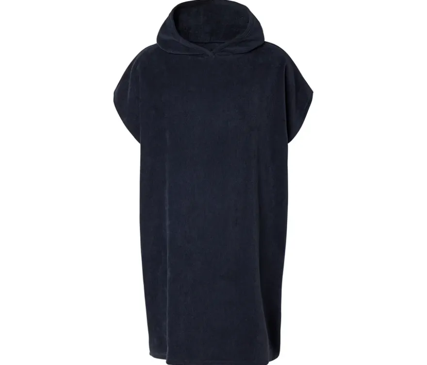 Frottee-Umzieh-Poncho, navy