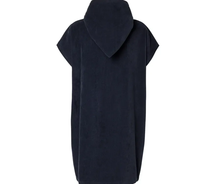 Frottee-Umzieh-Poncho, navy