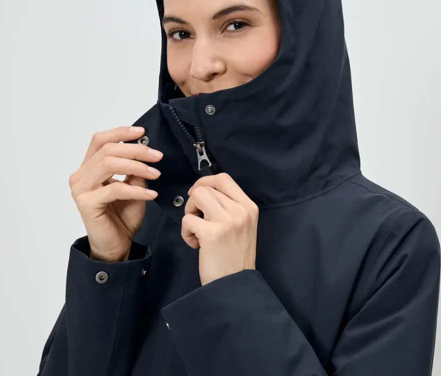Funktionsmantel, navy