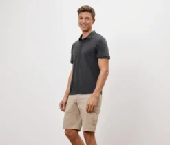 Funktions-Poloshirt, anthrazit