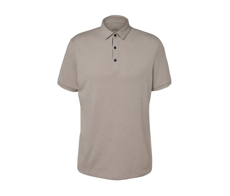 Funktions-Poloshirt, beige