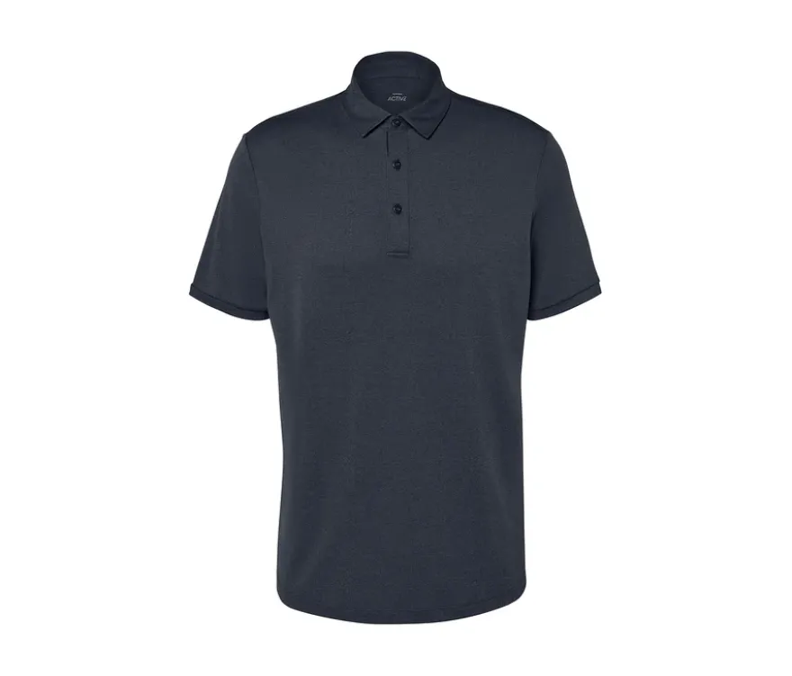 Funktions-Poloshirt, blau