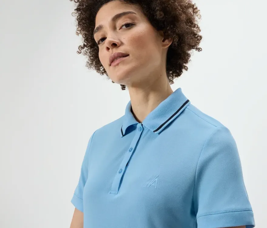 Funktionspoloshirt, hellblau