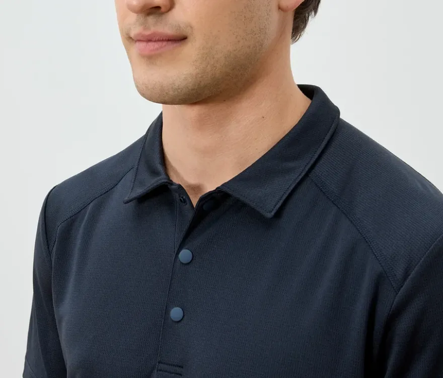 Funktions-Poloshirt, navy