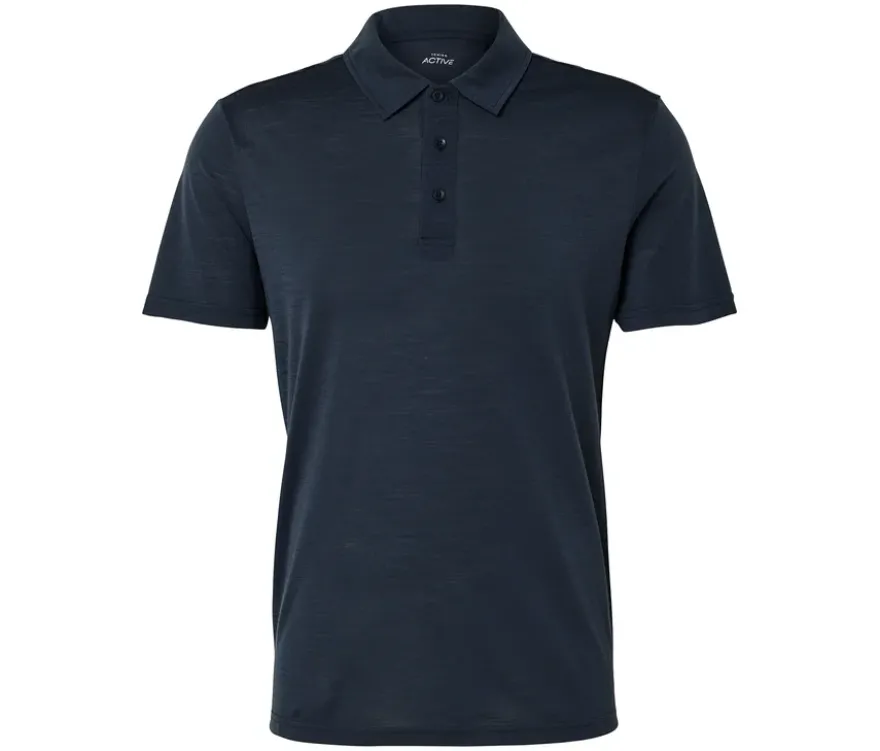 Funktions-Poloshirt, navy