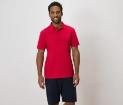 Funktions-Poloshirt, rot