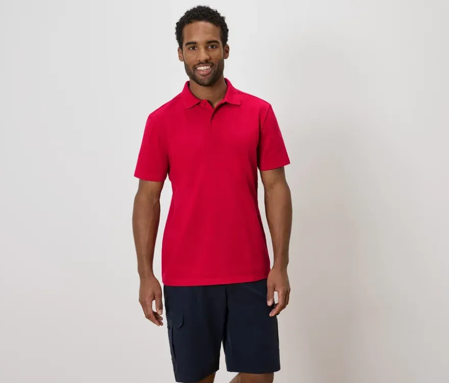 Funktions-Poloshirt, rot