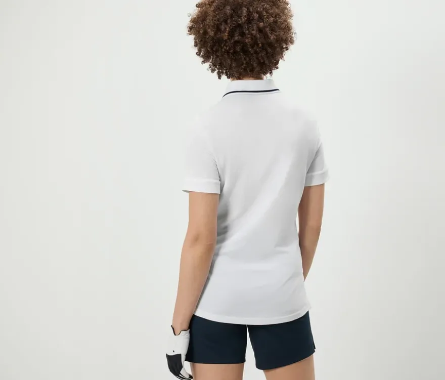 Funktionspoloshirt, weiß