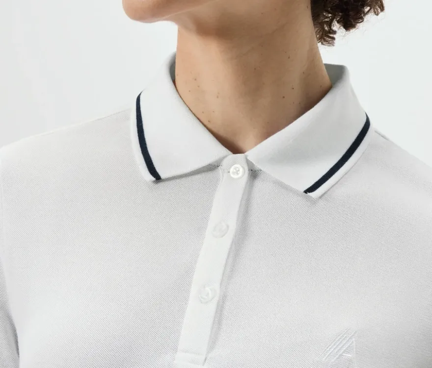 Funktionspoloshirt, weiß