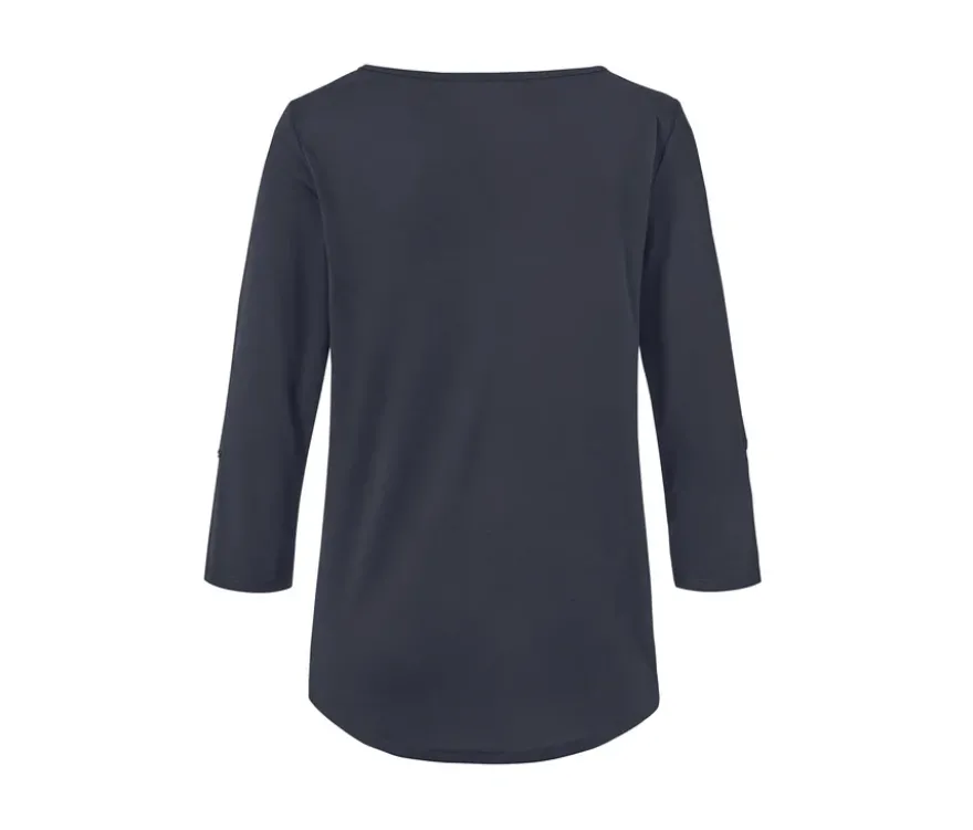 Funktionsshirt mit 3/4-Ärmel, blau