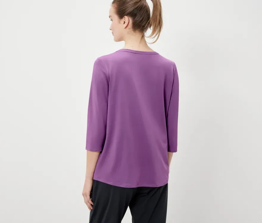 Funktionsshirt mit 3/4-Ärmel, lavendel