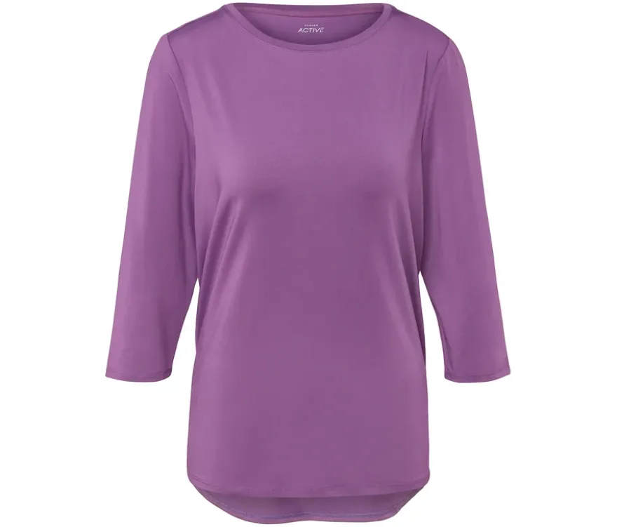 Funktionsshirt mit 3/4-Ärmel, lavendel