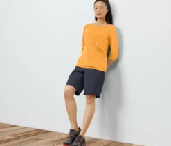 Funktionsshirt mit 3/4-Ärmel, orange