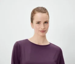 Funktionsshirt mit 3/4-Ärmel, pflaume