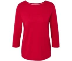 Funktionsshirt mit 3/4-Ärmel, rot