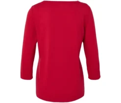 Funktionsshirt mit 3/4-Ärmel, rot