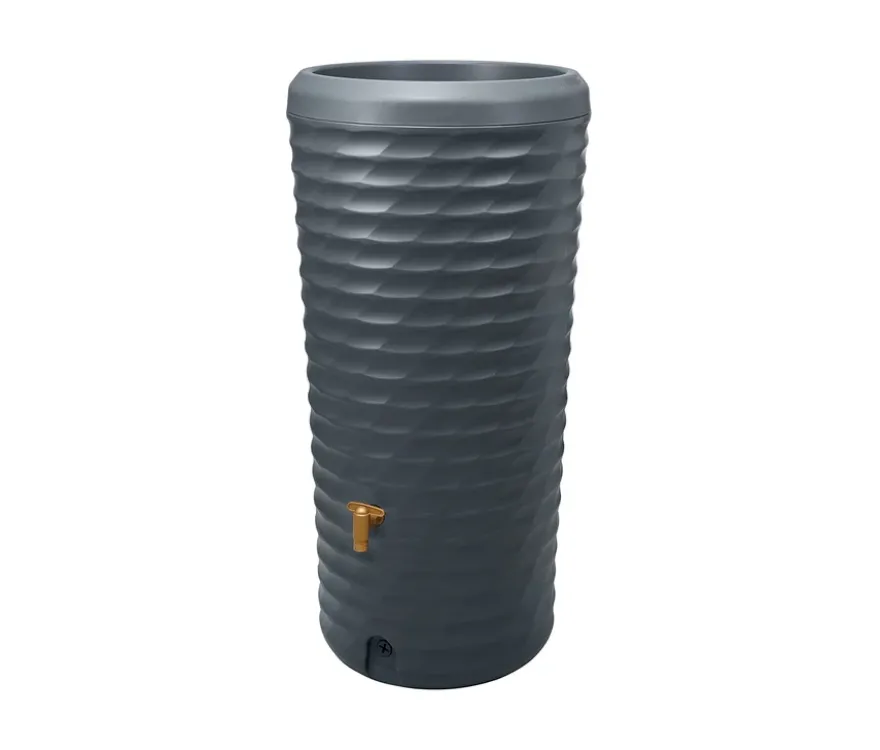 GARANTIA 2-in-1-Regenspeicher, ca. 230 l, Komplett-Set mit Pflanzenschale