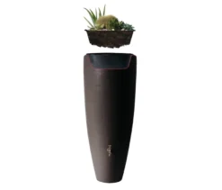 Garantia 2-in-1-Regentonne-Komplett-Set, ca. 300 l, mocca