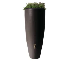 Garantia 2-in-1-Regentonne-Komplett-Set, ca. 300 l, mocca
