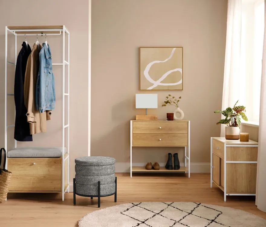 Garderobe »GRADE« mit Sitzbank und Polster