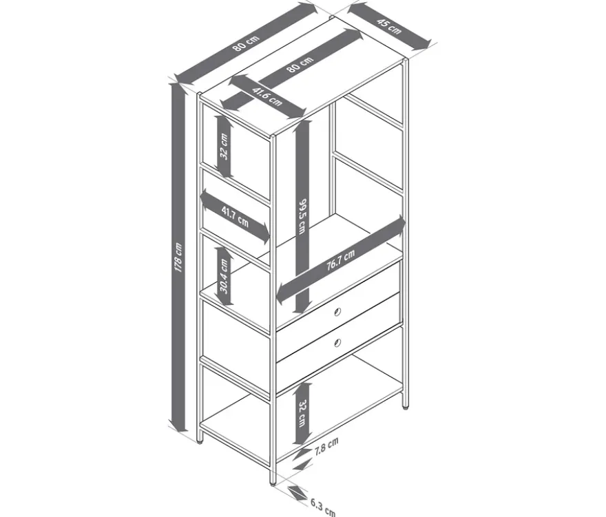 Garderobe »KLAAR« mit 2 Schubladen