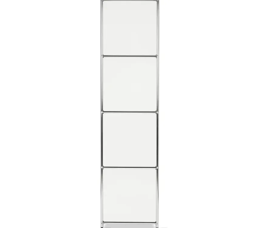 Garderobe Metall »CN3« mit 2 Klappenfächern und 2 Schubladen, weiß