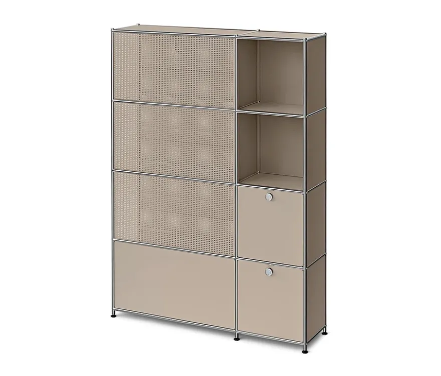 Garderobe Metall »CN3 Slim Line« mit 2 Klappenfächern, taupe
