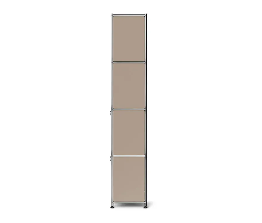 Garderobe Metall »CN3 Slim Line« mit 2 Klappenfächern, taupe