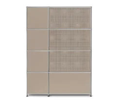 Garderobe Metall »CN3 Slim Line« mit 2 Klappenfächern, taupe