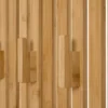 Garderobe mit Sitzbank in Lamellenoptik