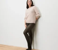 Gefütterte Feinstrumpfhose in transparenter Optik