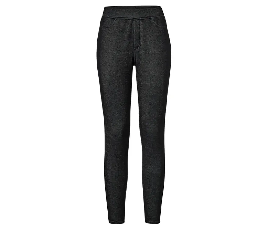 Gefütterte Leggings in Jeansoptik