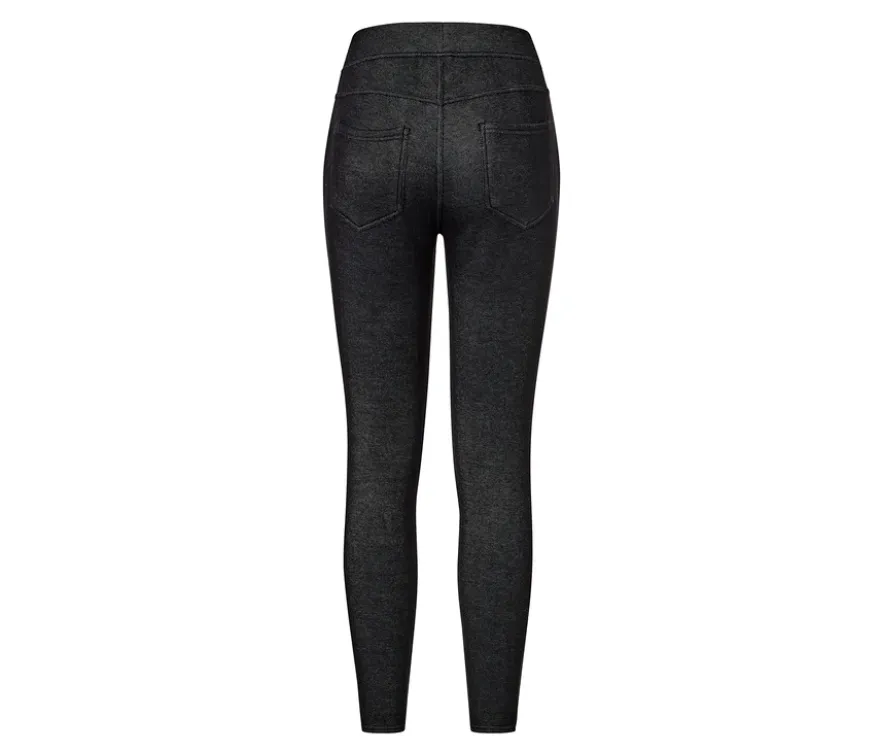 Gefütterte Leggings in Jeansoptik
