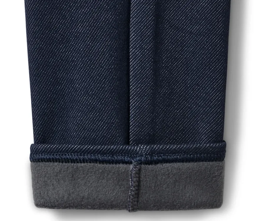Gefütterte Leggings in Jeansoptik