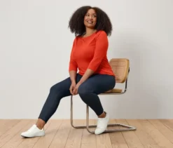 Gefütterte Leggings in Jeansoptik