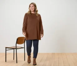 Gefütterte Leggings in Jeansoptik