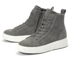 Gefütterte Veloursleder-Sneaker