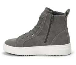 Gefütterte Veloursleder-Sneaker