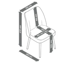 Gepolsterter Esszimmer-Stuhl