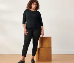 Gepunktete Stretchhose