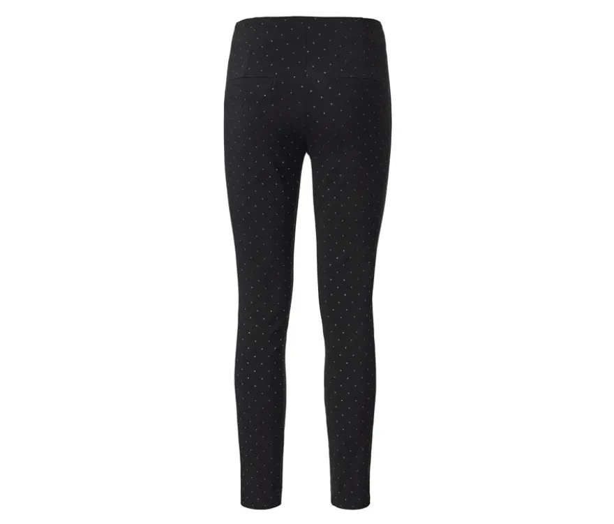 Gepunktete Stretchhose
