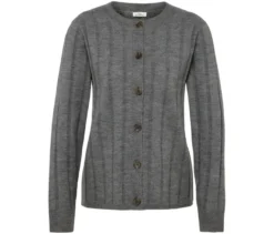 Gerippte Strickjacke