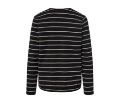 Gestreiftes Blusenshirt aus Modal-Mix