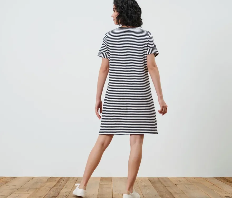 Gestreiftes Jerseykleid