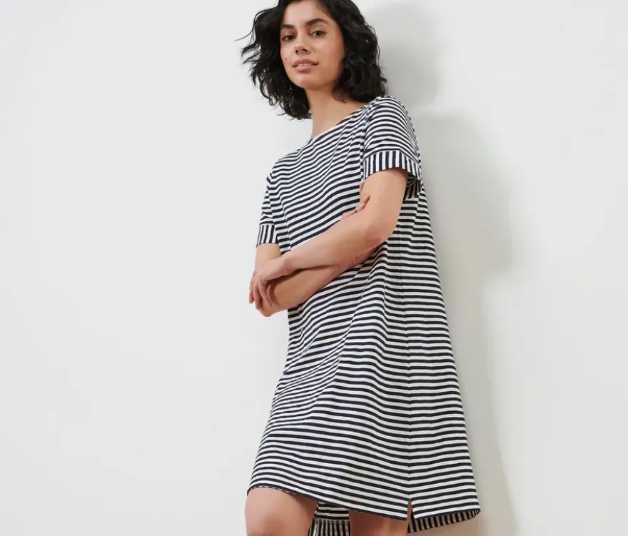 Gestreiftes Jerseykleid