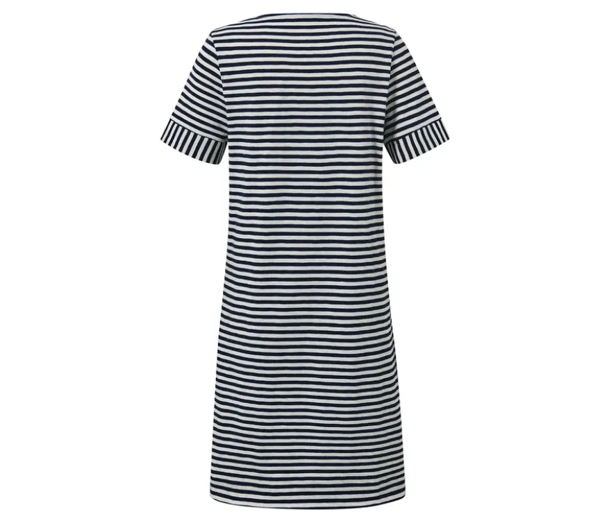 Gestreiftes Jerseykleid