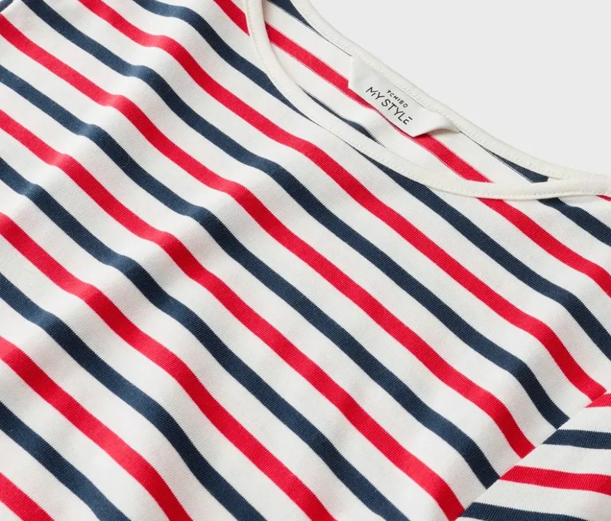 Gestreiftes Langarmshirt