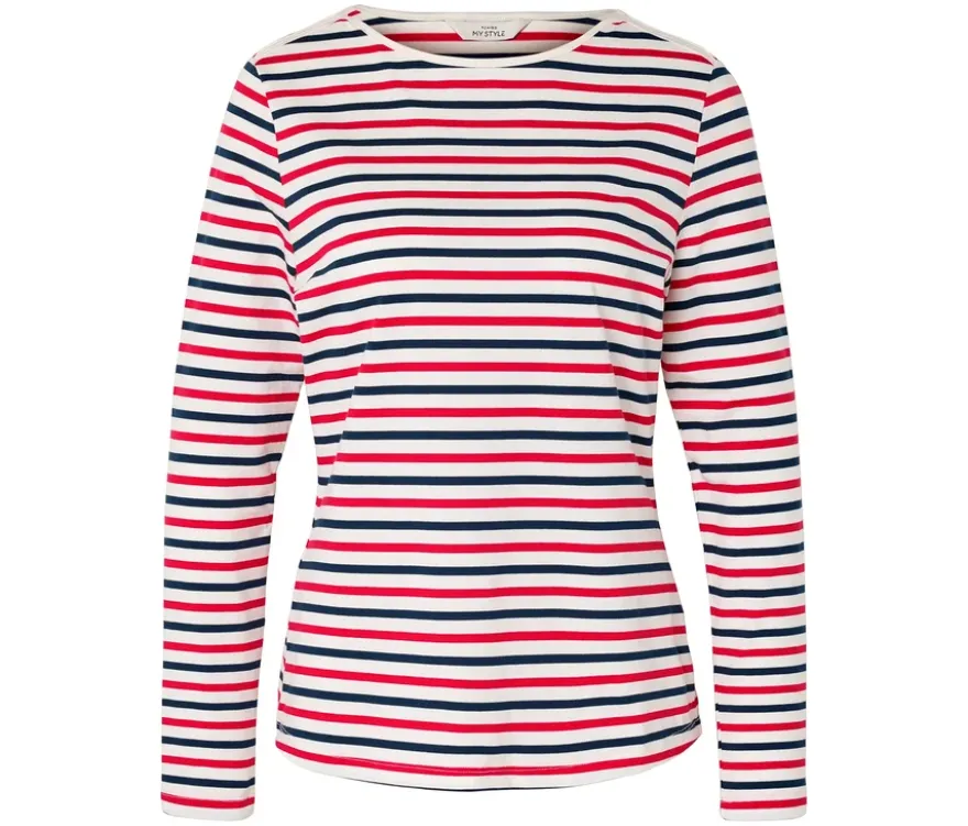 Gestreiftes Langarmshirt